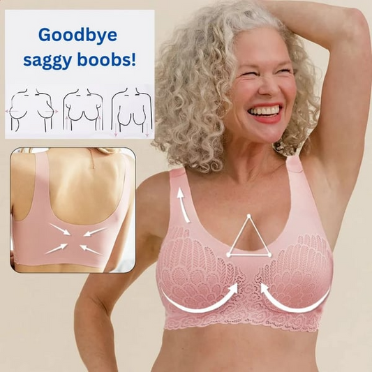 🔥2025 Hot Sale 49% OFF🔥 Latex 4.0 Graceful Anti-saggy Breathable Lace Bra