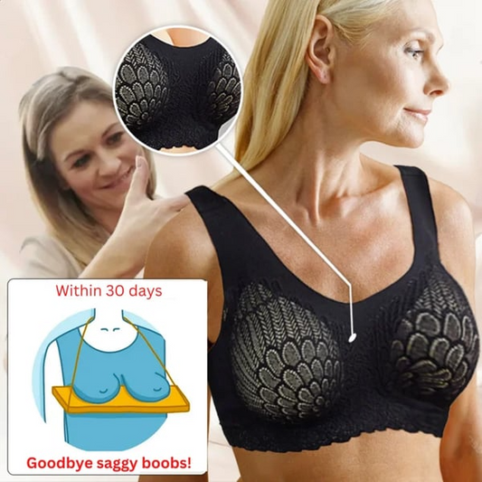🔥2025 Hot Sale 49% OFF🔥 Latex 4.0 Graceful Anti-saggy Breathable Lace Bra