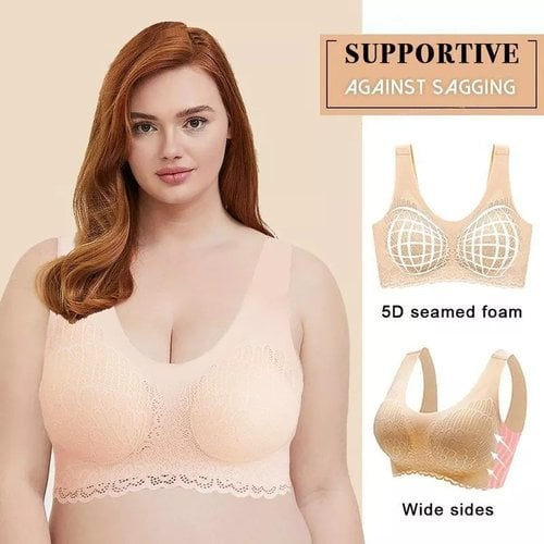 🔥2025 Hot Sale 49% OFF🔥 Latex 4.0 Graceful Anti-saggy Breathable Lace Bra